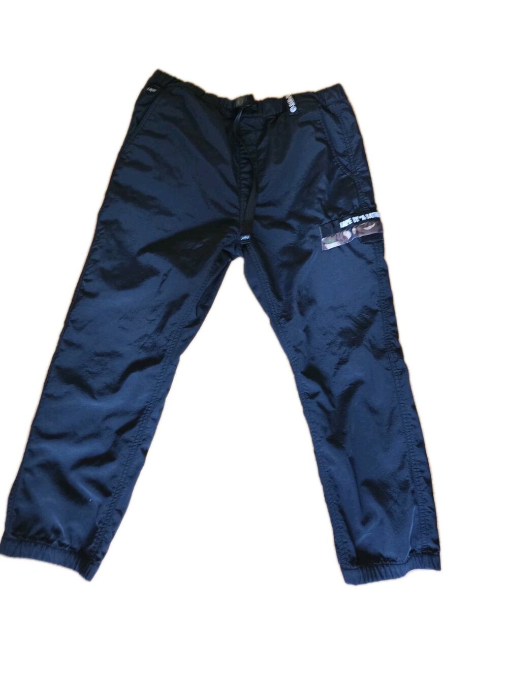 Aape by A Bathing Ape Pants Camo Cargo Jogger Black Medium 185/ 34x26